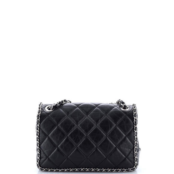 Chanel Medium Running Chain Around Flap Bag Quilted Crumpled Calfskin - Picture 4 of 6